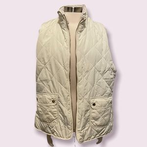 Women's 2-in-1 Reversible Puffer / Sherpa Vest in White XL